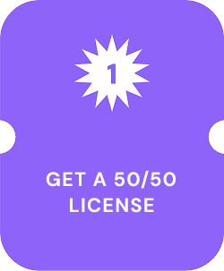 Step 1: Get a 50/50 License